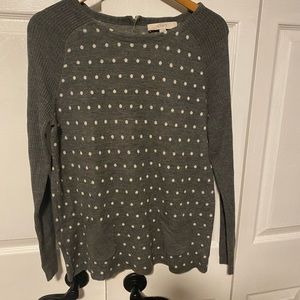 LOFT Polka dot sweater